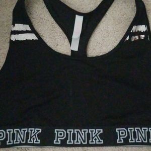 pink sports bra